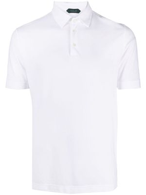 Zanone short-sleeve cotton polo shirt - White