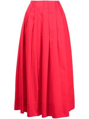 Jason Wu Collection pleated a-line skirt - Red