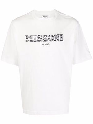 Missoni logo-print short-sleeved T-shirt - White