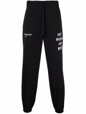 Ih Nom Uh Nit slogan-print track pants - Black
