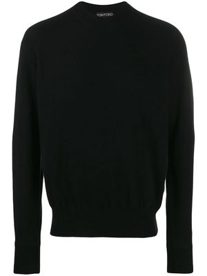 TOM FORD crew neck knitted jumper - Black