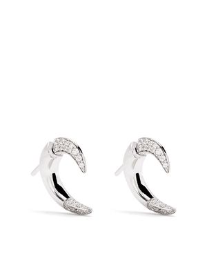 Shaun Leane 18kt white gold small Talon diamond earrings - Silver