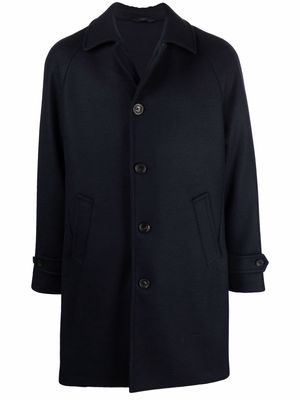 Circolo 1901 felted virgin wool single-breasted coat - Blue