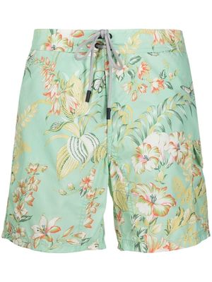 ETRO floral-print swim shorts - Green