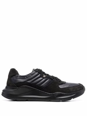 Baldinini quilted-finish low top sneakers - Black