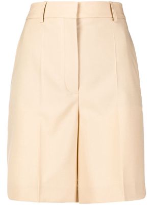 Stella McCartney high-waisted tailored shorts - Neutrals