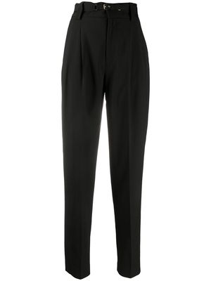 RED Valentino tapered high-waisted trousers - Black