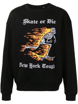 Haculla graphic embroidered sweatshirt - Black