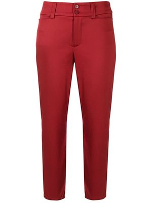 agnès b. straight-leg cropped trousers - Red