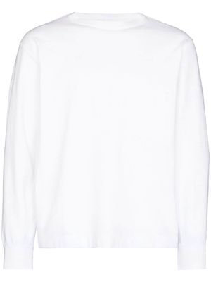 Snow Peak long-sleeve cotton T-shirt - White