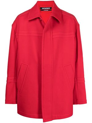 Jacquemus oversized straight-fit jacket - Red