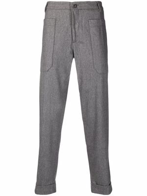 Eleventy mid-rise slim-fit trousers - Grey