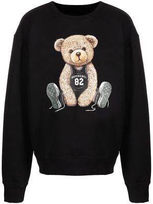 DOMREBEL basketball teddy bear sweatshirt - Black