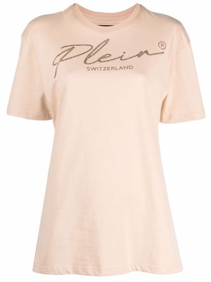 Philipp Plein signature crystal-embellished T-shirt - Neutrals