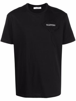 Valentino logo-print short-sleeve T-shirt - Black