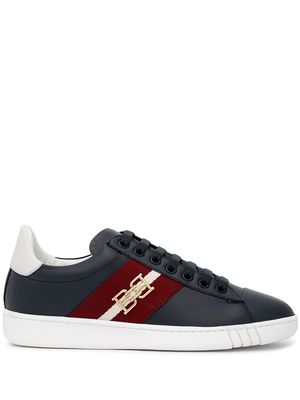Bally low-top leather trainers - Blue