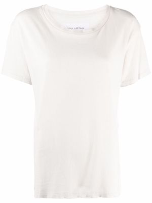 Nili Lotan drop-shoulder cotton T-Shirt - Neutrals