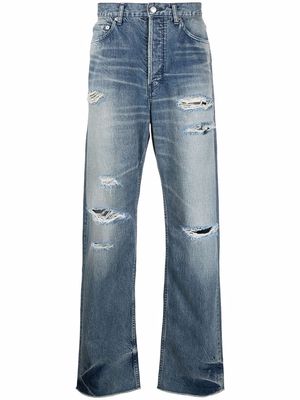 AMBUSH ripped denim jeans - Blue