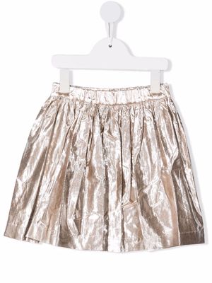 Bonpoint metallic-finish skirt - Neutrals