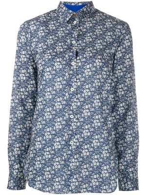 PAUL SMITH Liberty Floral-print cotton shirt - Blue