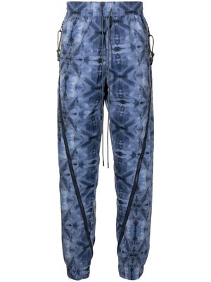 Mostly Heard Rarely Seen Kaleidoscope zipped jogging trousers - Blue