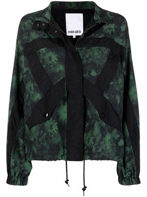 Kenzo patterned zip-up jacket - Green