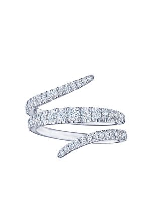 KWIAT 18kt white gold Vine diamond wrap ring - Silver