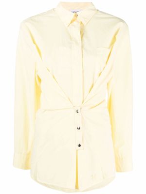 Kenzo ruched long-sleeve shirt - Yellow