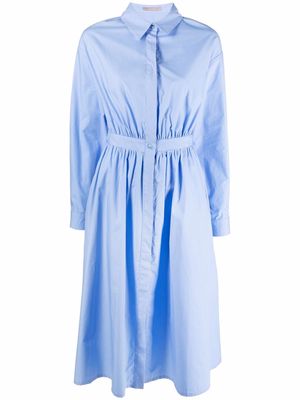 12 STOREEZ organic cotton shirt dress - Blue