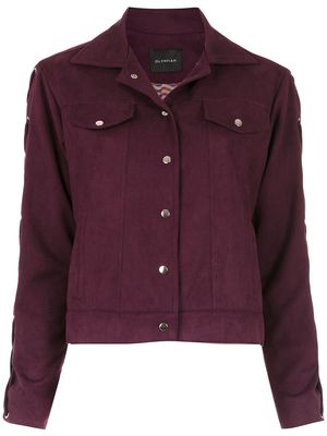 Olympiah Napoles lace-up detail jacket - Red