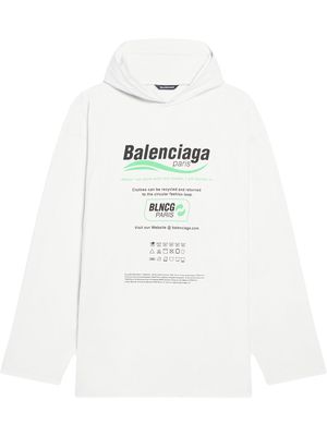 Balenciaga Dry Cleaning hooded T-shirt - White
