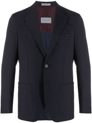 Corneliani single-breasted tailored blazer - Blue