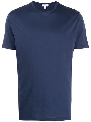 Sunspel crew neck cotton T-shirt - Blue