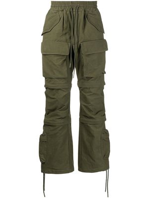 Readymade multiple-pocket design trousers - Green