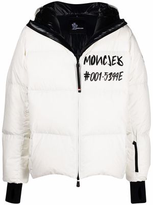 Moncler Grenoble logo-print padded down jacket - White