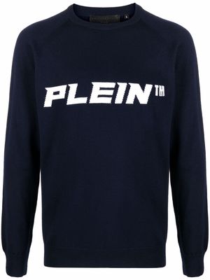 Philipp Plein logo-print jumper - Blue