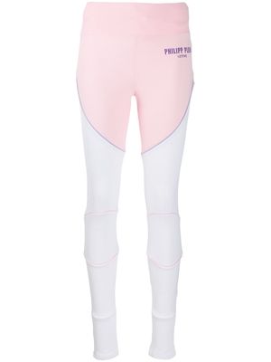 Philipp Plein geometric jogging leggings - Pink