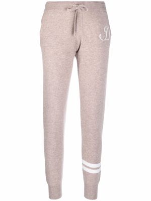 Dee Ocleppo tapered cashmere track trousers - Neutrals
