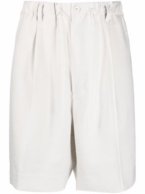 Y-3 elasticated waist bermuda shorts - Neutrals