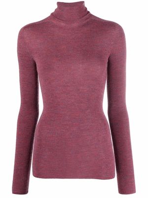 12 STOREEZ fine knit turtleneck jumper - Red