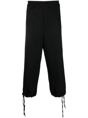AMI Paris elasticated drawstring-ankle track pants - Black