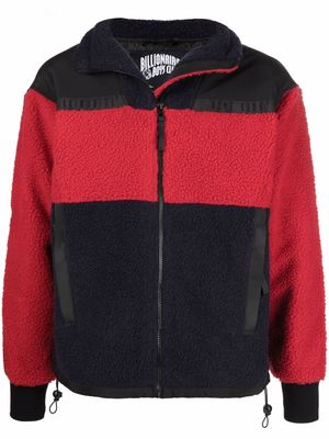Billionaire Boys Club two-tone funnel neck jacket - Red