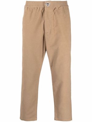 Bonsai jetted-pocket cotton trousers - Neutrals