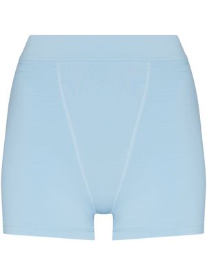 Abysse Greta high-waisted shorts - Blue