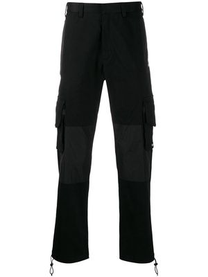 Marcelo Burlon County of Milan Label cargo trousers - Black