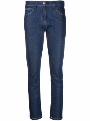 There Was One indigo slim-cut denim jeans - Blue