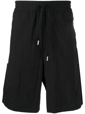 Heron Preston logo-patch track shorts - Black