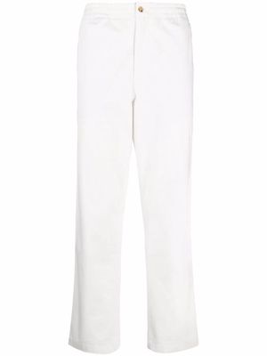 Polo Ralph Lauren embroidered-logo trousers - White