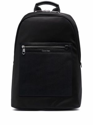 Calvin Klein embossed-logo backpack - Black