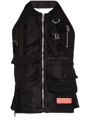 Heron Preston zipped vest - Black